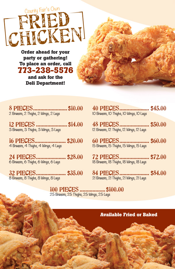 Chicken Menu