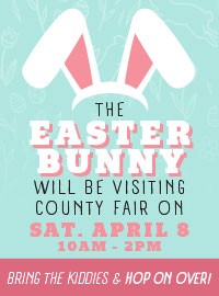 The Easter Bunny will be visiting us