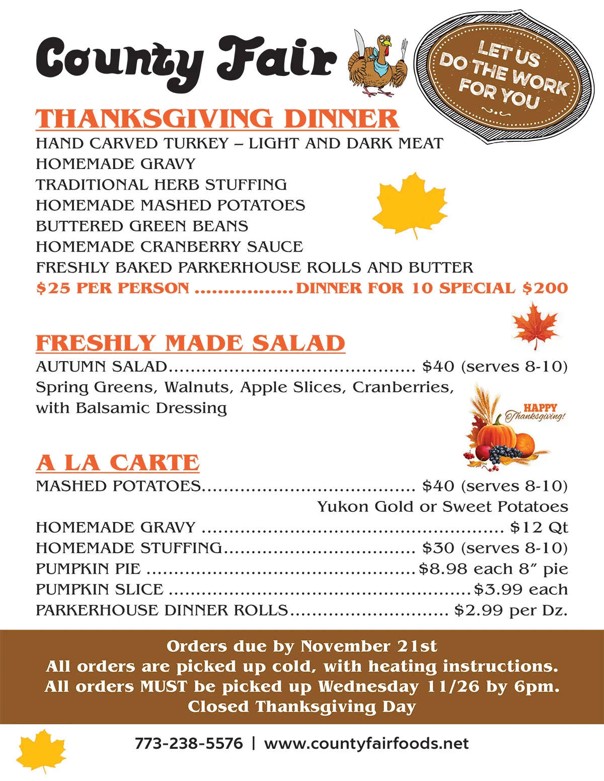 County Fair Thanksgiving Flyer 2025.